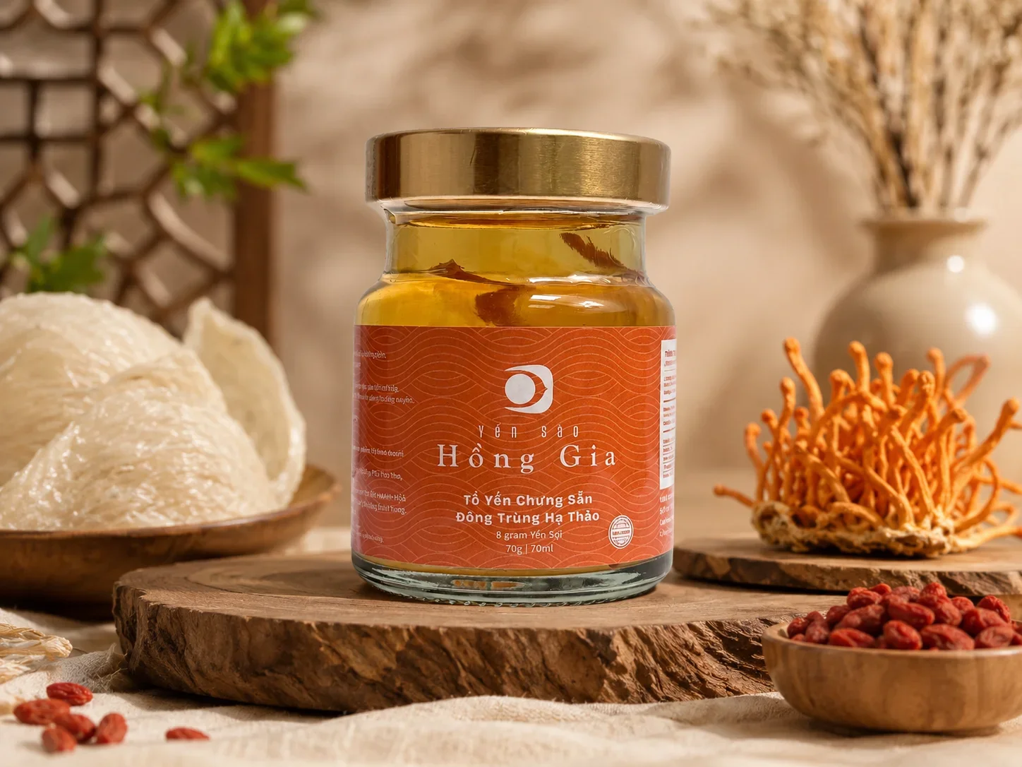 Yến hũ chưng sẵn vị Đông Trùng Hạ Thảo